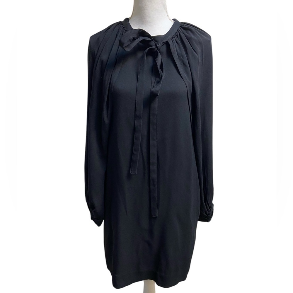 Cos black mini dress attached bolero with pockets Sz 4 NWT